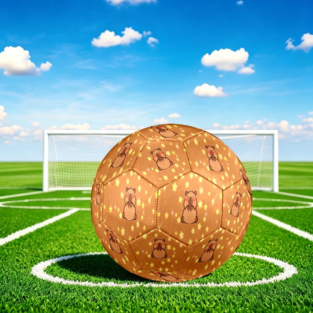 1pc Bear Stars Size 5 Soccer Ball Professional Match Training Football Indoor &Outdoor Sports Ball Lightweight Durable c6568 Size 5