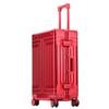 Aluminum-Magnesium Alloy Suitcase with Aluminum Frame, Universal Wheels, Combination Lock - 24" Carry-On for Students & Men's Business Travel.