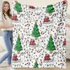 Pc Bohemian Style Christmas Flannel Throw Blanket Soft SkinFriendly Lounge Sofa Shawl with Digital Print AllSeason Multipurpose
