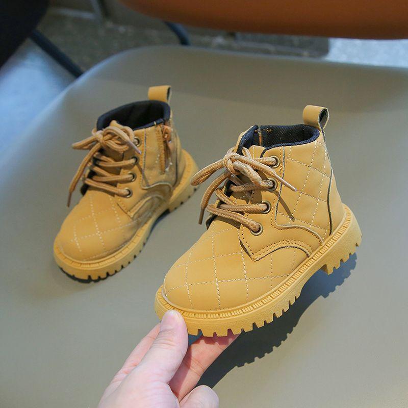 Xiaoxiangfeng girls boots children's Martin boots 2025 spring and autumn boys short boots black single boots princess style shoes