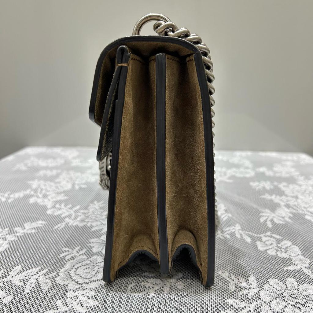 [Pre-Owned] Dionysus Tiger Head Buckle Logo Canvas Crossbody Shoulder Bag Small - Very Good #1CTQRXB