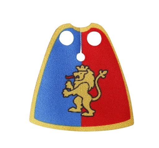 Medieval Army Empire Flag and Flagpole Set - Knight Building Blocks with Cloak and Weapon Bricks