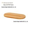 Oval Wooden Wool Bowl with Lid for Knitting and Phone Storage