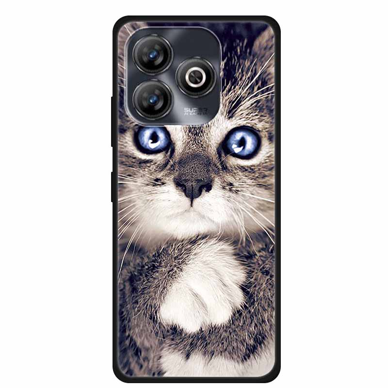 Pro ZTE BLADE A75 4G Pouzdro Zvířata Měkký Silikon TPU Pouzdra na Telefon Zadní Kryt Pro ZTE BLADEA75 Nárazuvzdorný Vlk Ochranný Cool Coque