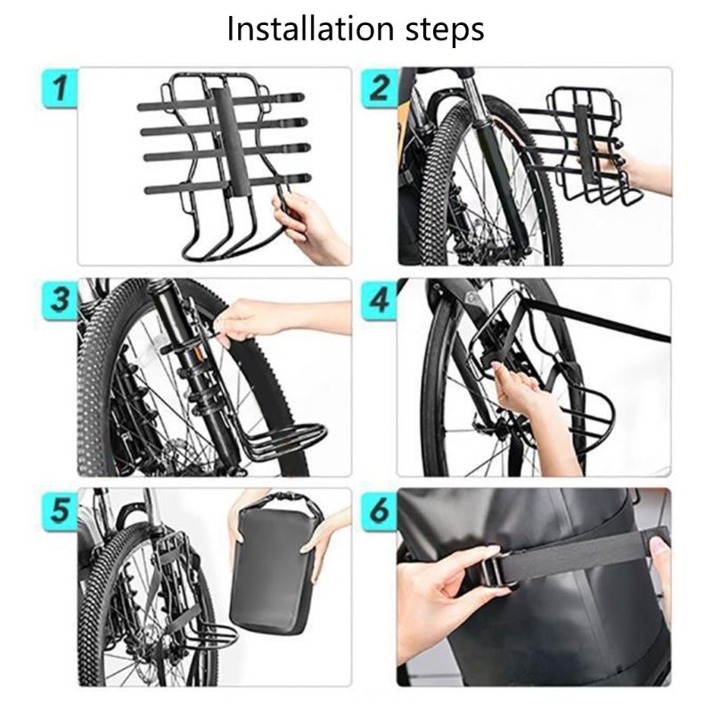 Mountain Bikes Pannier Rack Cycling Equipment Stand Footstock Bicycles Front Rack, Bike Luggage Tourings Carriers Rack