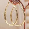 Able Oval Gold And Silver Large Hoop Earrings Are Suitable For Women To Wear As Gifts At Banquets Or Festivals