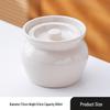 Ceramic Double Boiler Stew and Egg Custard Pot with Lid