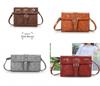 Trendy Retro European American Design Small Square Bag For Women With Magnetic Closure