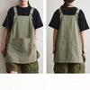 Solid Color Work Clothes Sleeveless Workwear Convenient Baking Cooking Aprons  Kitchen Accessories