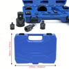11pcs Impact Adapter and Reducer Set and Universal Joint Swivel Socket Adapter Set,1/4"3/8"1/2"3/4"1"Drive Socket Adapter Set