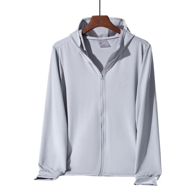 UPF50+ UV Protection Hooded Ice Silk Jacket for Men & Women - Long Sleeve Summer Sun Shirt