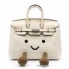 Jllycat Cute Fluffy Platinum Doll Crossbody Elf Handbag