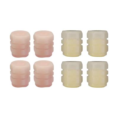 4x Fluorescent Tire Valve Caps Glowing Tire Air Caps Cover for Vehicle