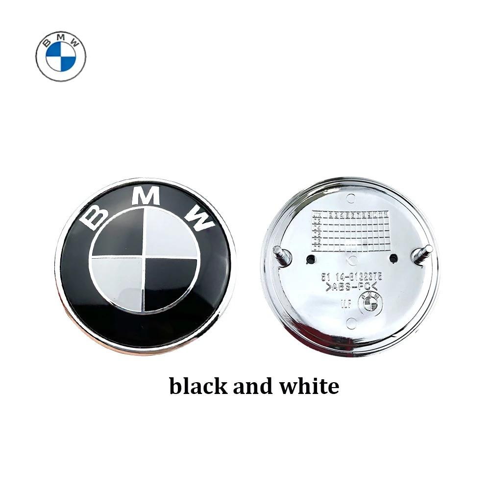 BBIG5 2pcs 74mm 82mm car Front Hood Rear Trunk Badge Emblem For BMW MIni E46 E90 E39 E60 E36 E30 E61 E91 E92 E87 F10 F20 F30 X3 X5