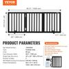 Free Standing Dog Gate 24x60 Inch Freestanding Pet Gate Foldable Brown