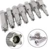 Set of 7 Nickel-Plated 5-Star Bits with Holes 50mm Long Star Bit Screwdriver Bits Made of S2 Material Tamper-Resistant Star Bits