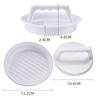 1 Set of Round Hamburger Press Food Grade Plastic Hamburger Meat Beef Barbecue Cake Press Mould Kitchen Tools