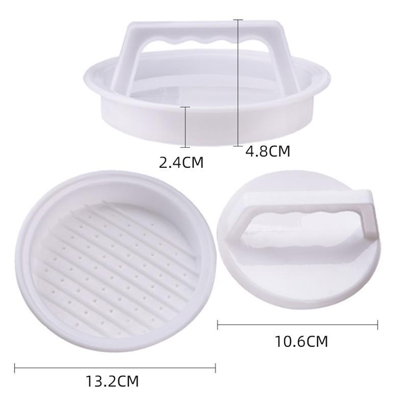 1 Set of Round Hamburger Press Food Grade Plastic Hamburger Meat Beef Barbecue Cake Press Mould Kitchen Tools