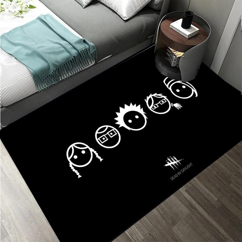 D-Dead by Daylight survival horror escape game Large Area Rugs Carpet for Home Living Room Bedroom Sofa Doormat Floor Play Mat