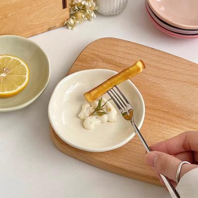 Ceramic Dipping Sauce Dish for Hot Pot BBQ Small Condiment Plate for Sushi Soya Sauce Vinegar Dishwasher Safe Appetizer Bowl