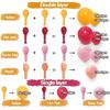 Yellow Pink Balloon Garland - Double Stuffed Baby Pink Peach Balloons Different Sizes Pastel Coral Balloon Arch Kit For Birthday Summer Baby Shower