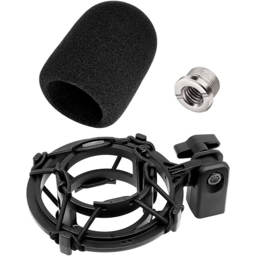 Etour AT2020 Shock Mount with Pop Filter, Vibration Noise Reduction, Compatible with AT2020USB+, AT2035, and ATR2050 [2-Year Manufacturer's Warranty],