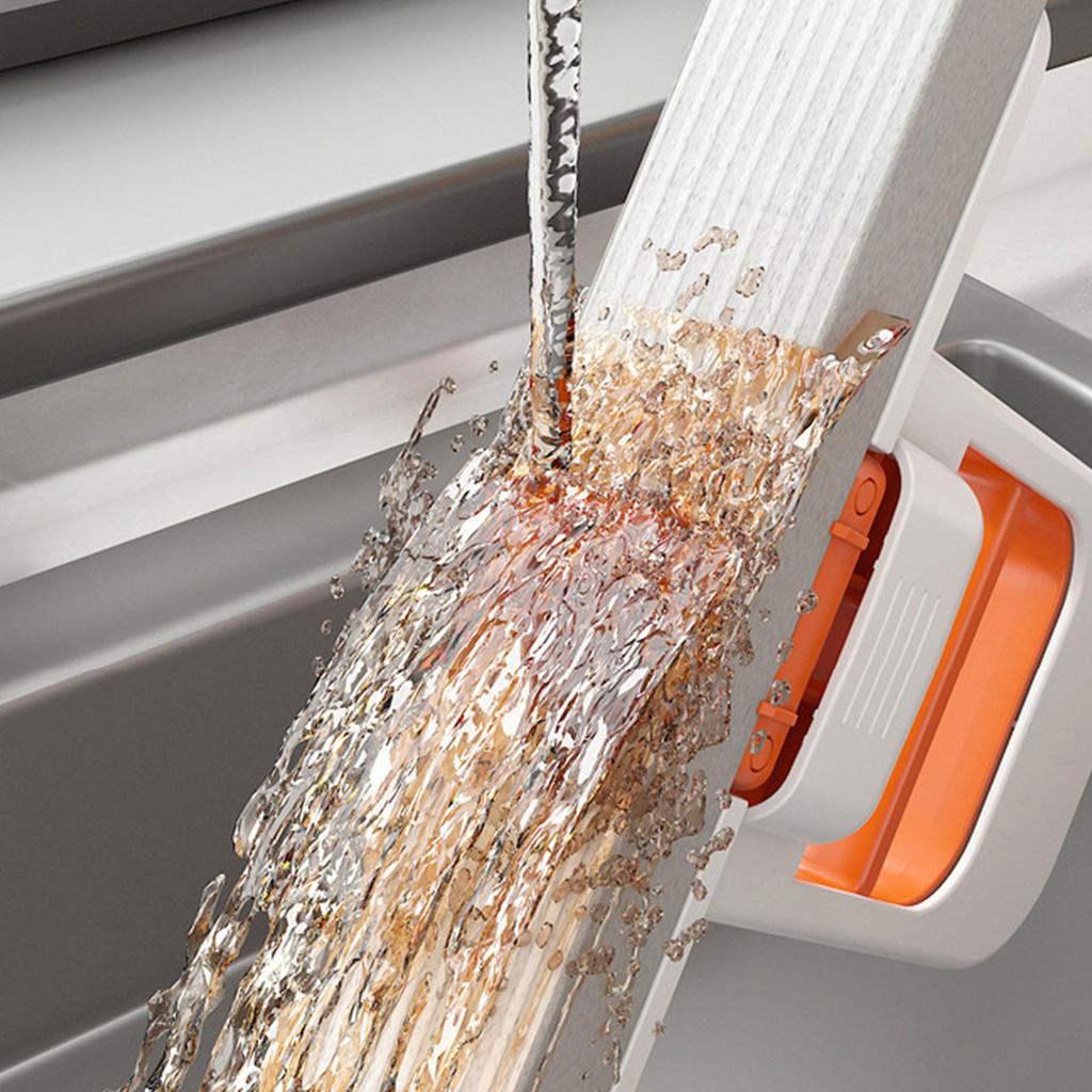 Mini Faltbarer Mopp mit Saugfähigem Schwammkopf für Schnelle Reinigung Hands Free Design Kompakte Aufbewahrung Heim-Büro-Gebrauch