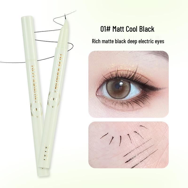 XIXI Ink Control Curved Tip Fine Eyeliner for Lower Lash & Under Eye - Beginner Friendly