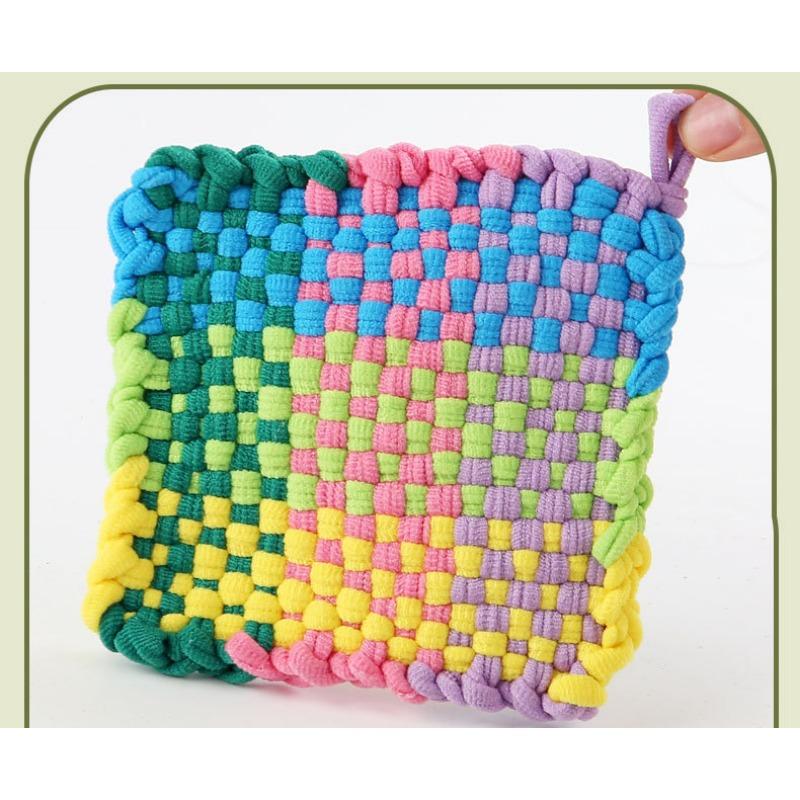 Girls Birthday Gift Handmade Diy Cloth Wallet Rainbow Weaving Loom Elastic Rope Kids Educational Toy
