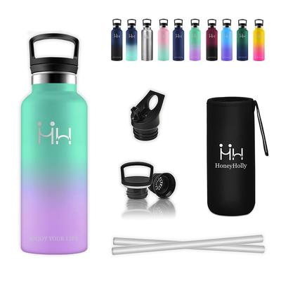 Neofis 500ml Edelstahl Wasserisoliert mit Vakuum Weite Doppelstofftasche mit Perfekt für die Outdoor- und Bergsteigerflasche, Isolierung,