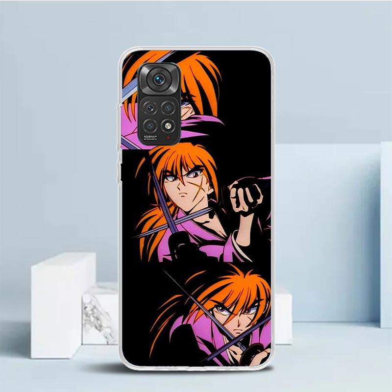Rurouni Kenshin Anime Phone Case For Xiaomi Redmi Note 15 14 14S 13 12S 12 Pro Plus 11S 11 11T 11E 10S 10 + Soft TPU Back Cover