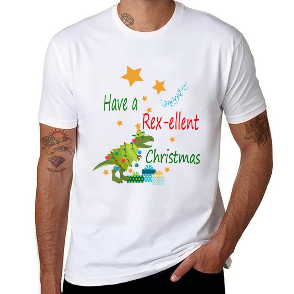 Dinosaur Christmas Tshirt TShirt Man T Shirt Graphic Funny T Shirts Man TShirt