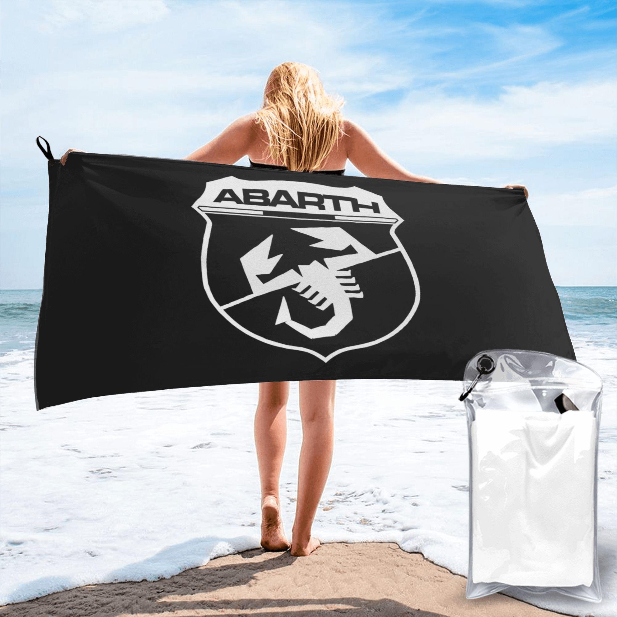 

Abarth C Cool Beach Towel Soft Microfiber Quick Dry Absorbent Quick Towels For Pool W40*H60(CM)