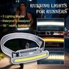 Nachtlauf COB Licht USB Wiederaufladbar Hüftgurt Lichter Eingebaute Batterie Weitwinkel Ausleuchtung Wandern Radfahren Fahrlicht