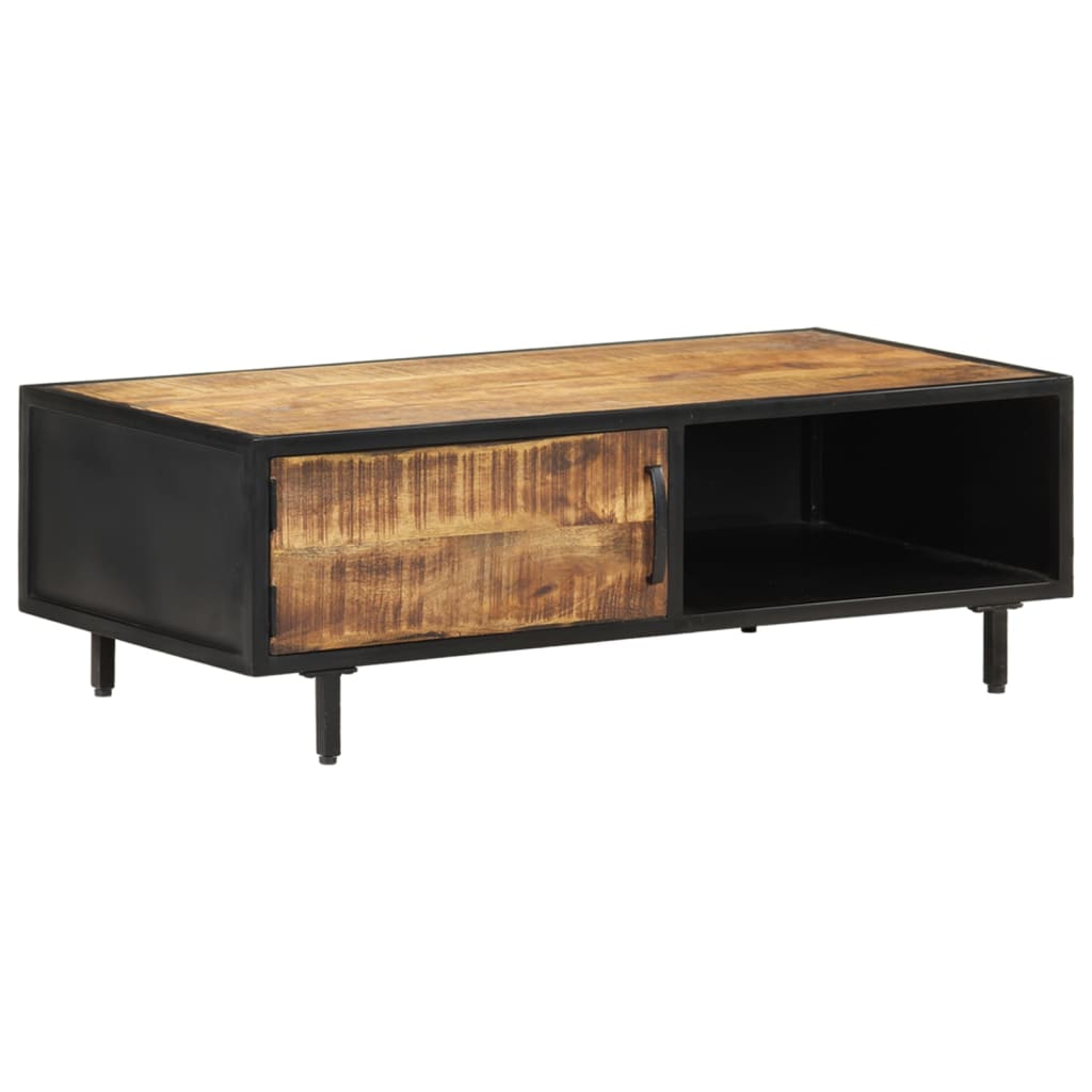 Coffee Table 105 X 50 X 35 Cm Rough Mango Wood