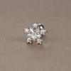 Gold Stainless Steel Earrings with Zircon Studs - Creative and Elegant Design