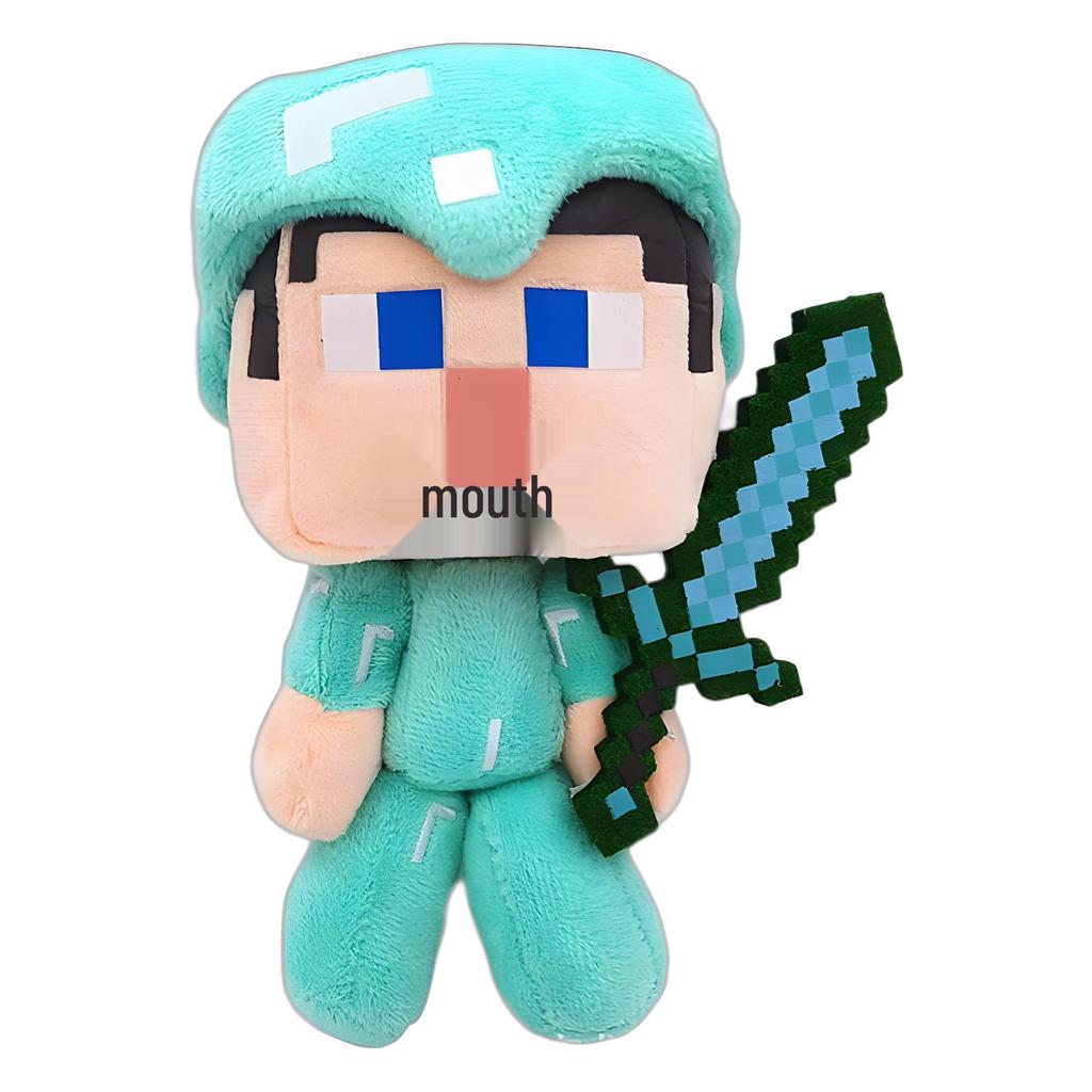 Ender Dragon and Zombie Steve Minecraft Plush Toy - Squid Doll Stuffed Animal