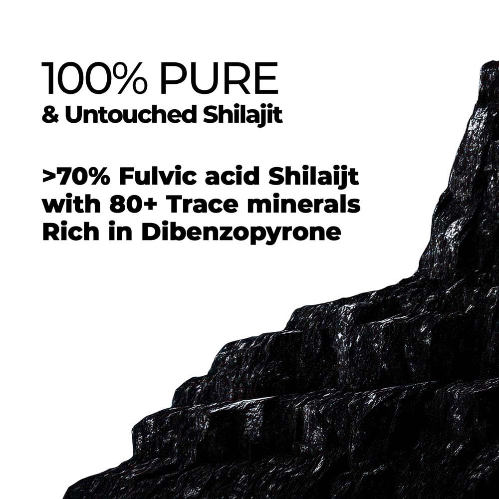 Zandu Shilajit Gold Plus Capsules With Himalayan Shilajit & Gold Bhasma For Energy Strength Stamina Support, 20 Capsules Pack Of 1