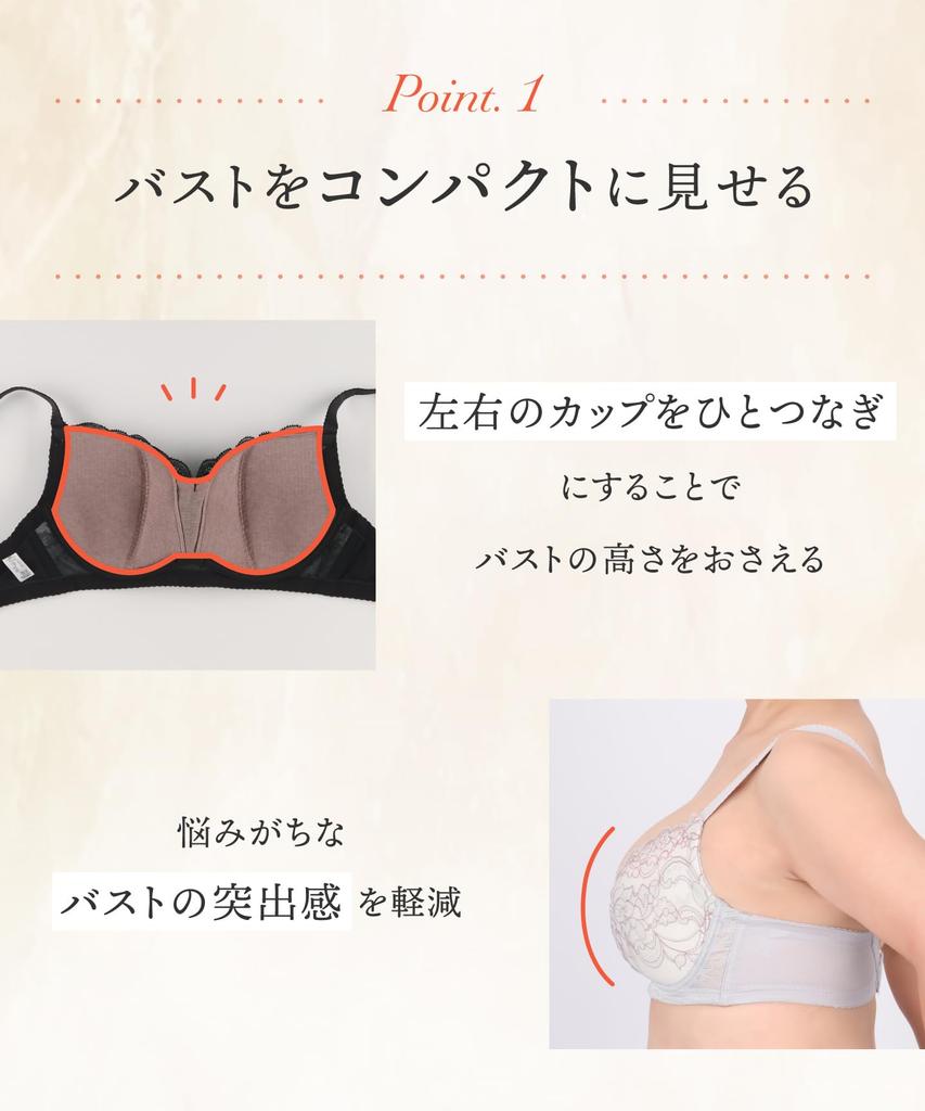 Compact Bust Reduces Fits up to G Plus Size GY F80 Wing/Wacoal Bra, Enhancer, Height, Cup, Bra, KB6100, Women's,