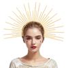 Elegant Radiance Crown Wedding Headband Baroque Tiaras Hairband Women Accessories Cosplay Costume Props Church Hairband