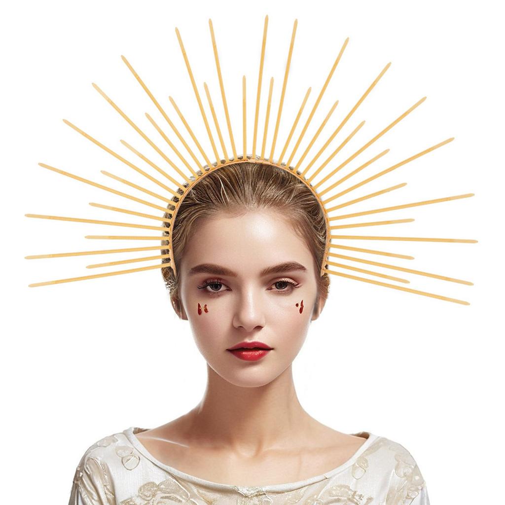 Elegant Radiance Crown Wedding Headband Baroque Tiaras Hairband Women Accessories Cosplay Costume Props Church Hairband