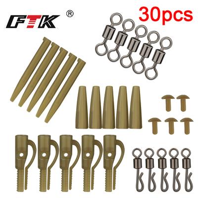 FTK European-Style Anti-Tangle Carp Fishing Line Guide, 30PCS ABS Carp Fishing Line Guide, Anti-Tangle Tip Tube for Pond Fishing