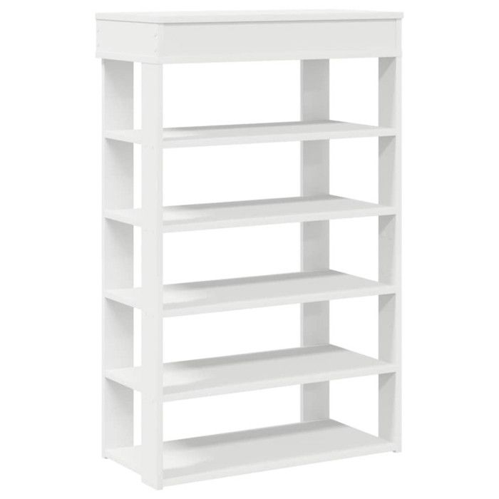 VidaXL Shoe Rack White 60x30x98 Cm Engineered Wood, Shoe Storage, Storage Cabinet of 859923