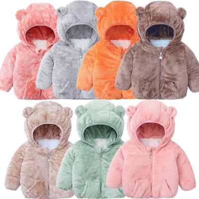 Roztomilá bunda s kapucí pro kojence a batole Bear Uši Dětský svetr s kapucí