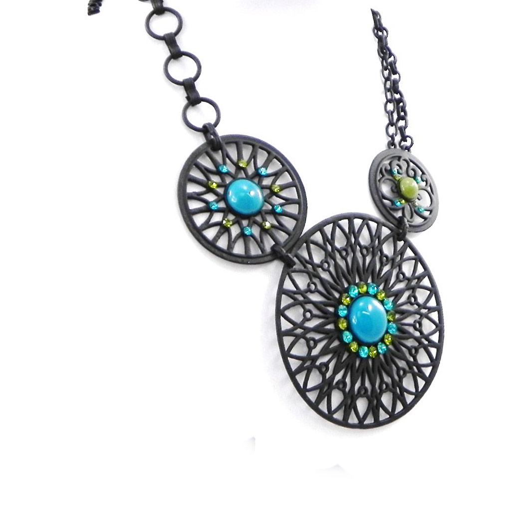 NOA [H9002] - Green 'Carmen' Designer Necklace