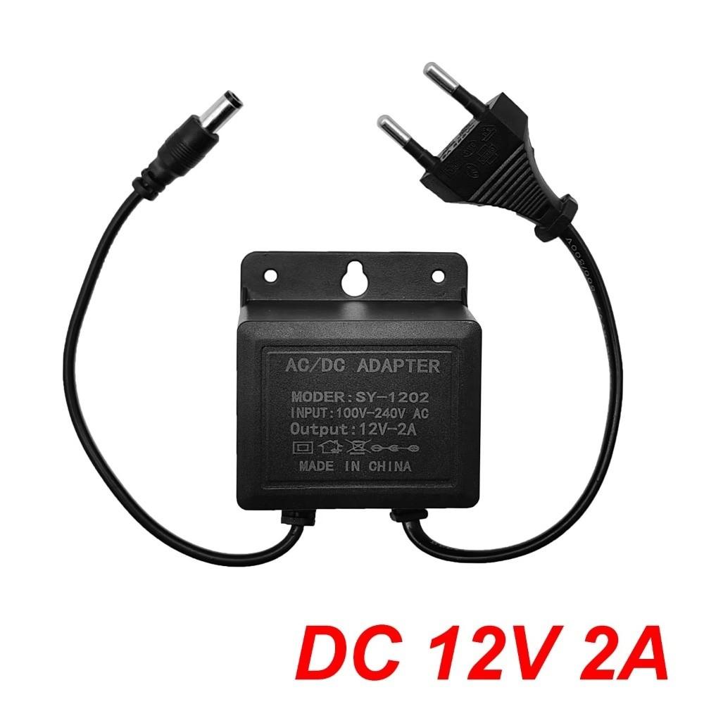 DC12V 2A Adapter Camera Power Supply Black Camera Charger  AHD Camera System