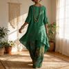 Womens Casual Twopiece Set With Polyester Material And Color Block Pattern For Spring