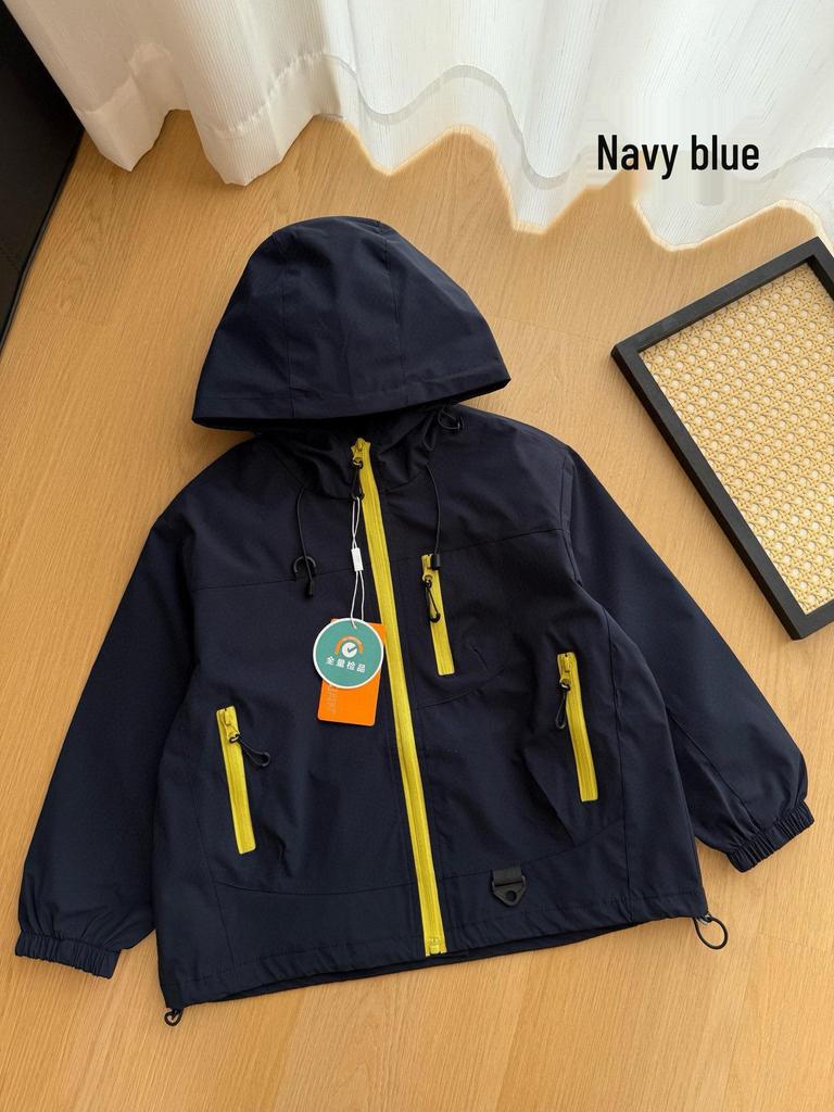 Kinder Herbstwindjacke - Dreifach geschützt, Leichtgewicht, Lässig sportlich, Langarmjacke für Jungen & Mädchen