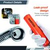 HANTUO 3000 PSI Pistol Grip Grease Gun Kit | 3 Oz Load, 18'' Spring Flex Hose, 2 Couplers, 2 Extension Pipes, 1 Sharp Nozzle
