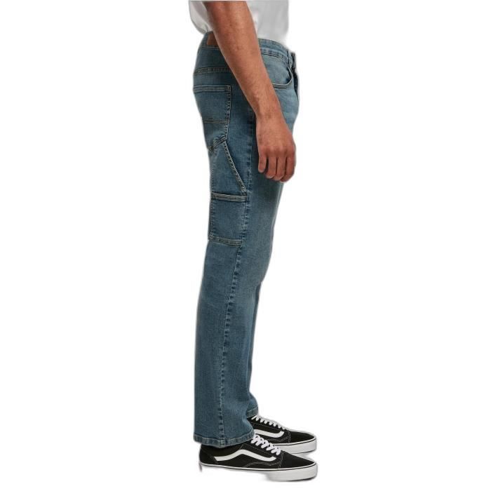 Jeans Urban Classics Carpenter Back - Sand Destroyed Washed - 32